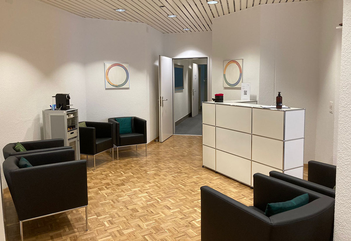 Praxisräume im Osteo X Therapie-Center in Zürich Brunaupark